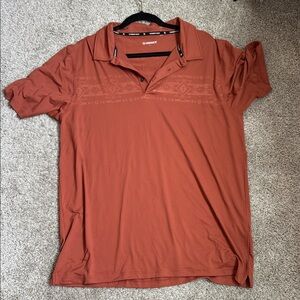 Hooey Men's Rust Golf Polo Shirt XL